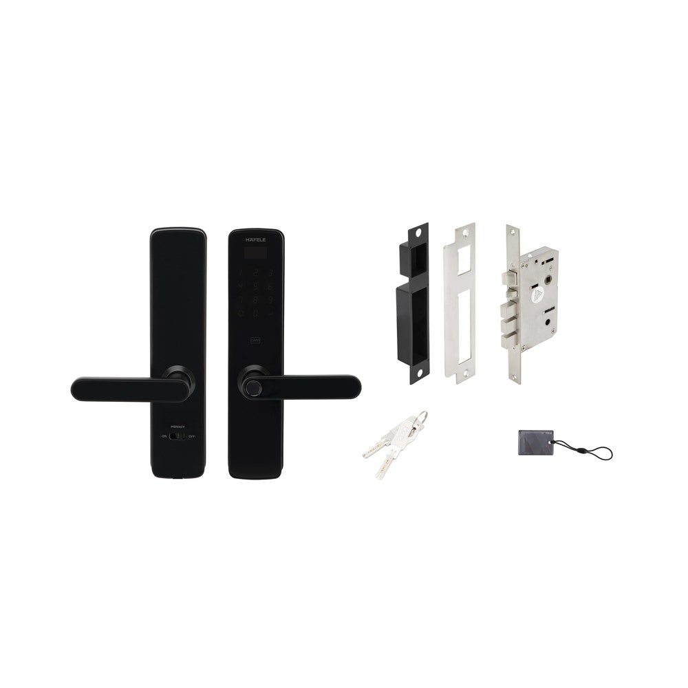 SB Design Square กลอนประตูดิจิตอล Hafele รุ่น 499.21.192 DL7100 สีดำ