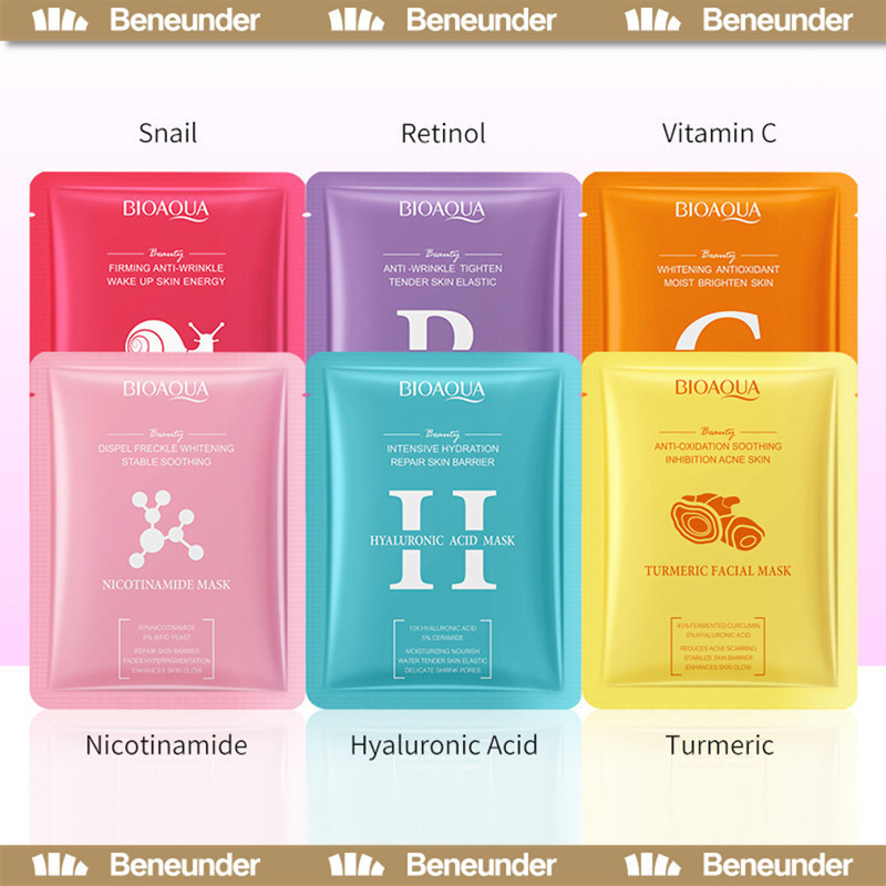 YTL วิตามินซี / นิโคติน / เรตินอล / กรดไฮโดรยูริก / ต่อต้านออกซิเจนไวท์เทนนิ่งเพิ่มความชุ่มชื้นหน้ากากให้ความชุ่มชื้