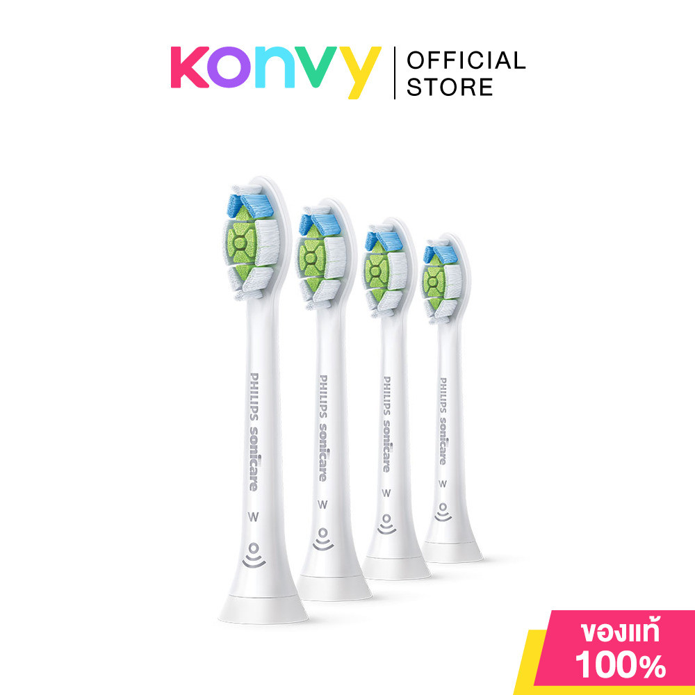 Philips Sonicare W2 Optimal White Toothbrush Heads [4pcs] #HX6064/67.