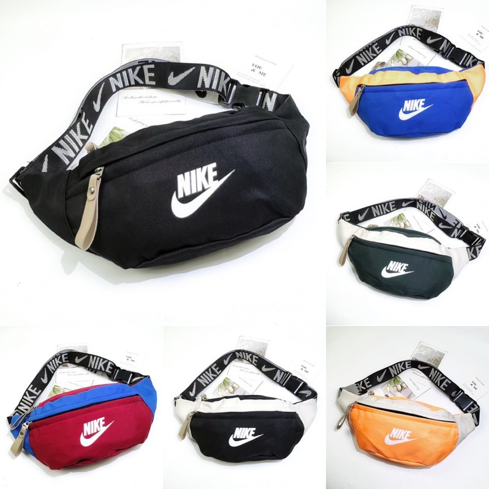 พร้อมส่ง กระเป๋าคาดอกคาดเอว Nike C90# ผู้ชายและผู้หญิง แฟชั่น