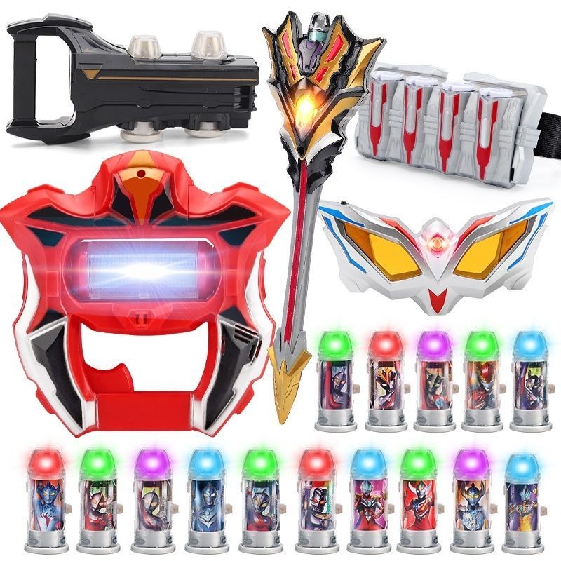 ultraman gaia Ged Sublimation อุปกรณ์ Claw Summoner Capsule Transformer Ged เข็มขัด Siro แว่นตาตุ๊กตาของเล่นชุด