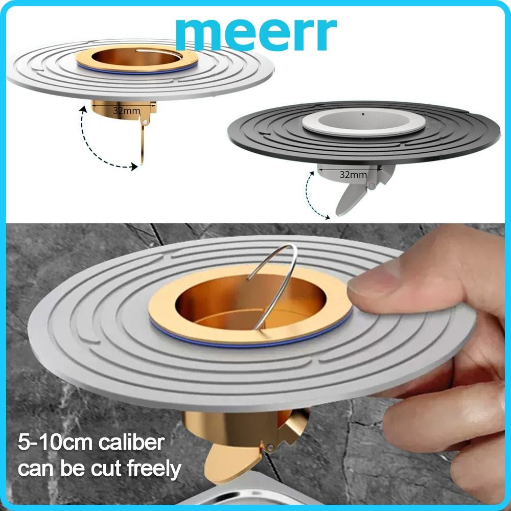 Meerr ท่อระบายน้ําชั้นฝักบัว, Universal Backflow Preventer อ่างล้างจานกรอง,ป้องกันกลิ่น Dectable ท่อระบายน้ํากรองปลั๊กอุปกรณ์ห้องน้ํา
