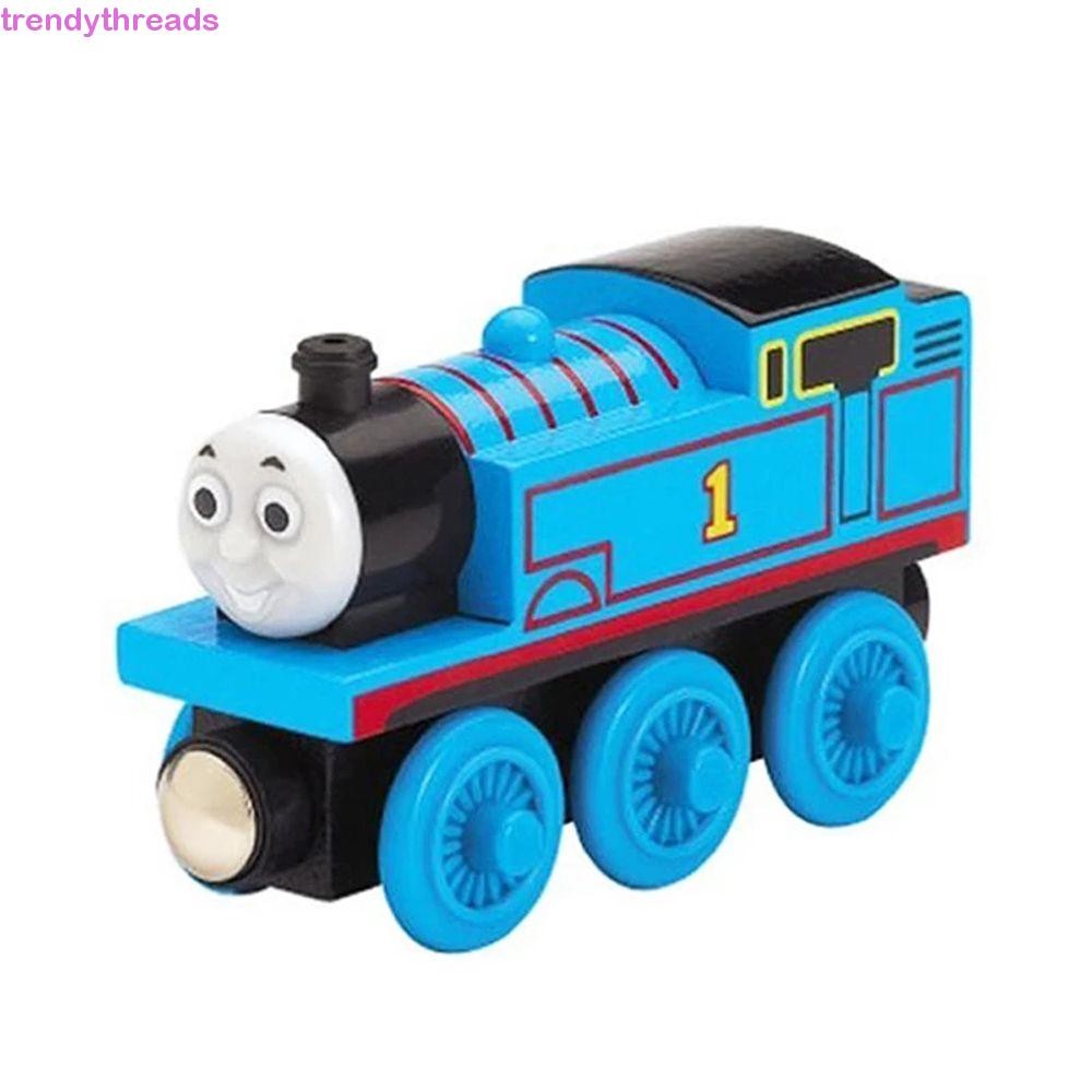 Trendythreads Thomas Trains รุ่นรถของเล่นเด็กรถไฟหัวรถจักร James Gordon รถไฟไม้รุ่น