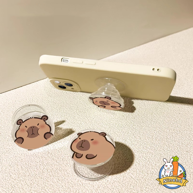 สัตว์น่ารักทั้งหมด คาปิบาระ ถุงลมนิรภัยยูทิลิตี้โทรศัพท์ยืนสก์ท็อปหดหัวเข็มขัดสําหรับกรณีโทรศัพท์ทั้งหมด