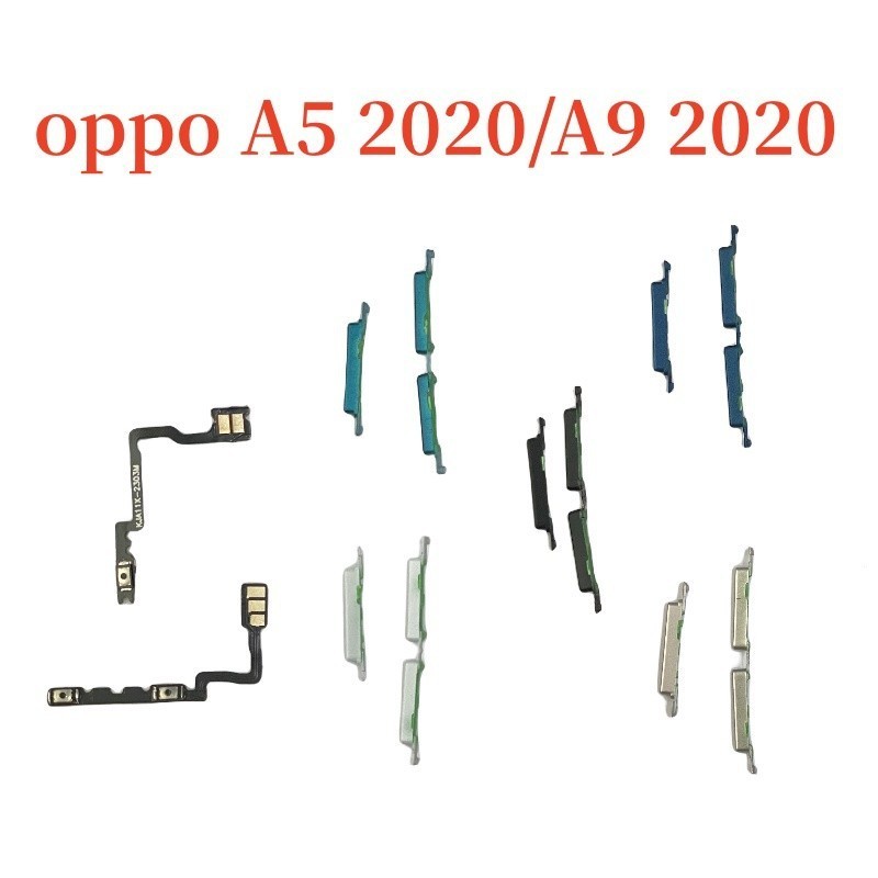 Flex ปุ่มเปิดปิดสําหรับ oppo A5 2020 A9 2020 A11 ปุ่มปรับระดับเสียง flex