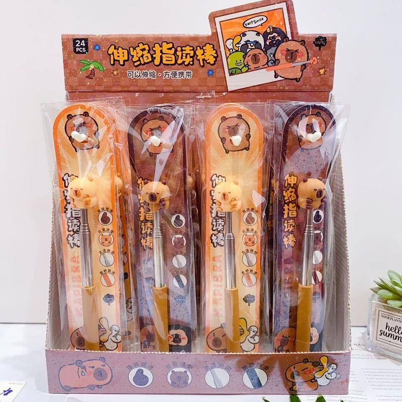 1 ชิ้น Capybara การ์ตูน Telescopic ครูตัวชี้ Anti-slip รูปนิ้วมือมือถือกระดานดํา Presenter Stick โรงเรียนห้องเรียนอุปกรณ์ ราคา ถูกที่สุด ดีลบีเคเค แกลเลอรีภาพที่ 6