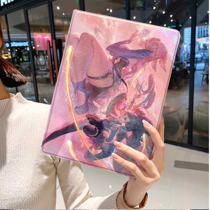 Leagueoflegends เคส Ipad mini6-8.3in/Air6 Air5 2024(13in) สไตล์ Triple fold 6th 7th 8th 9th 10th(10.