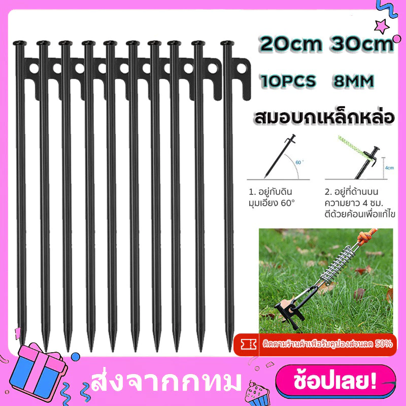 สมอบกเหล็กหล่อ สำหรับเต็นท์ 20cm 30cm