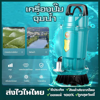 【ส่งจากไทย】ปั๊มแช่ 1 นิ้ว ปั๊มจุ่ม ไดโว่ ปั๊มน้ำ ปั๊มแช่ไฟฟ้า ปั๊มน้ำแรงดันสูง รุ่น QDX 450 วัตต์ ขดลวดทองแดง 100% สายไฟ