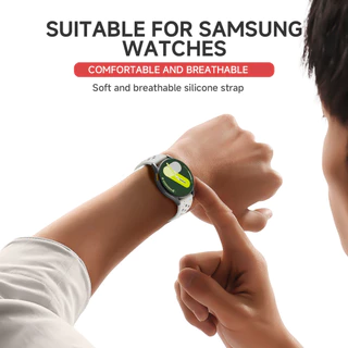 18/20 มม.22 มม.กว้างซิลิโคนสําหรับ Samsung Galaxy Watch 7 6 5 4 5Pro 6Classic สร้อยข้อมือสําหรับนาฬิกา Huawei GT5 4Pro 3 46 มม.18 มม.