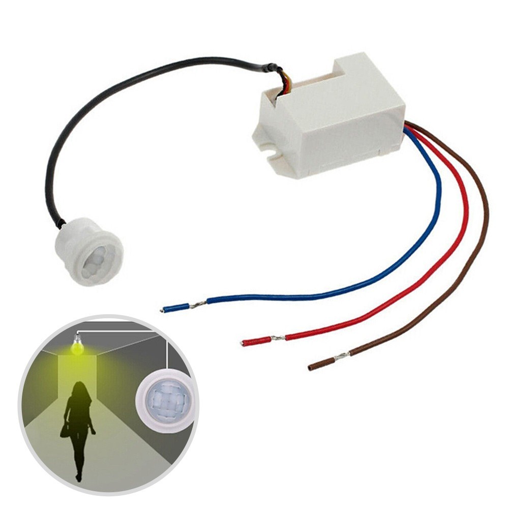 รีเลย ์ ไฟฟ ้ า Body Motion Sensor สวิทช ์ 3 สายปรับความไว 8 ม . ช ่ วง