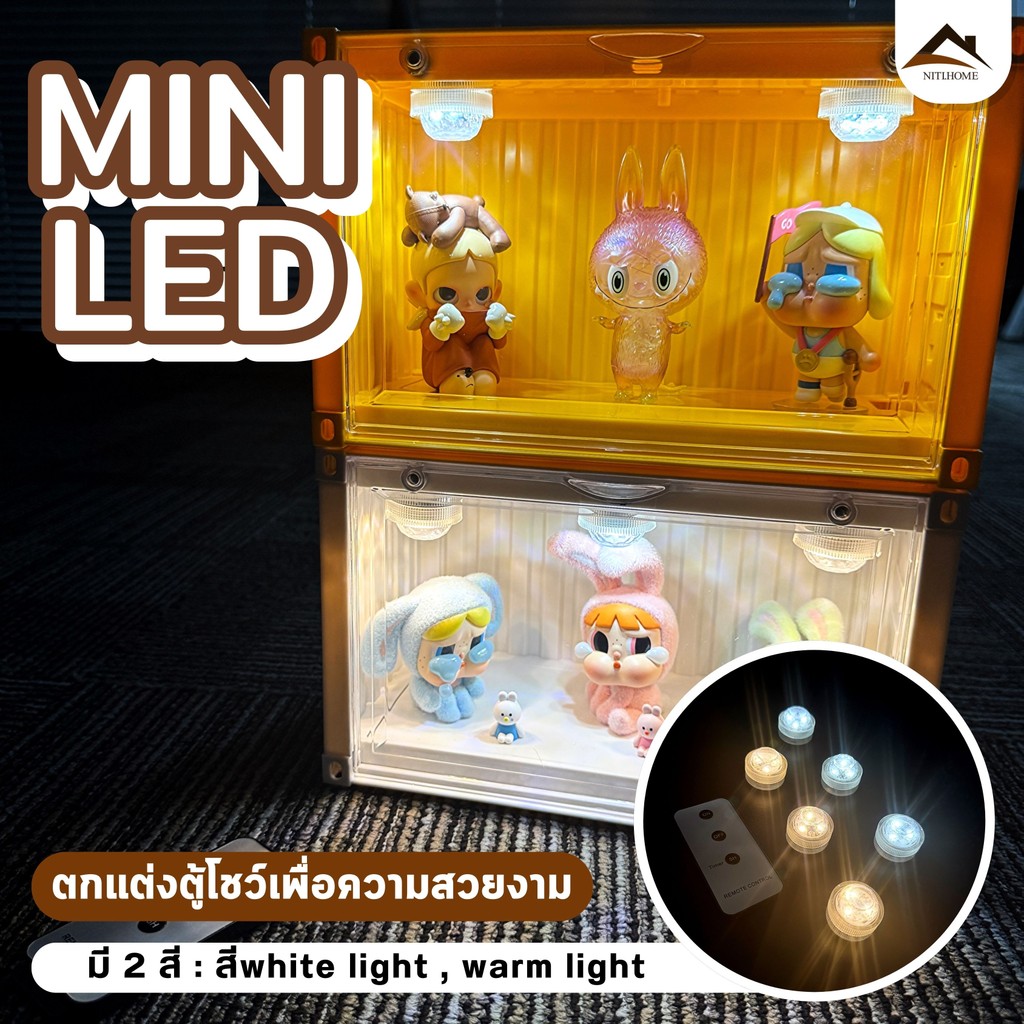【พร้อมส่งจากไทย】โคมไฟเพดาน ไฟ LED ควบคุมด้วยรีโมท มีเซนเซอร์ ติดกล่องใส่โมเดล ตกแต่งกล่องอะคริลิค