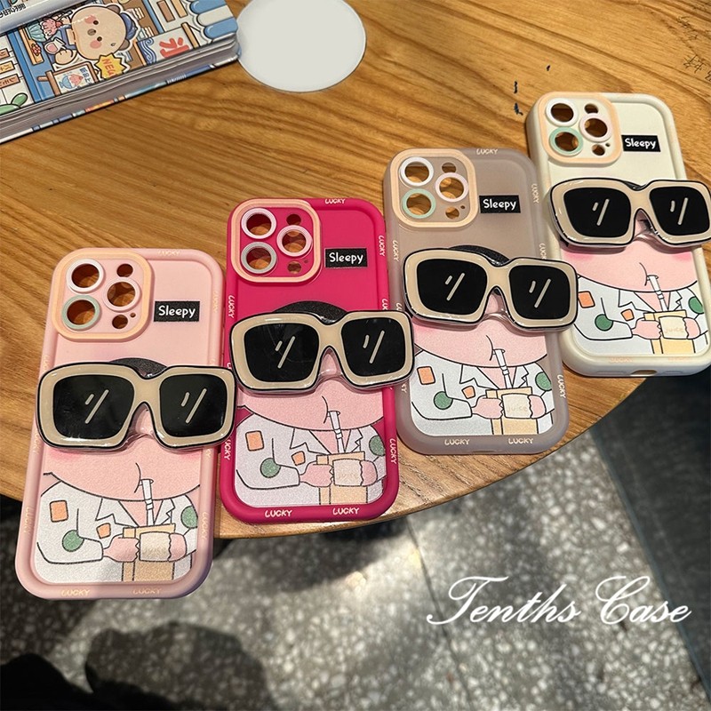 ใช้งานร่วมกับสําหรับiphone 16 11 15 14 13 12 Pro Max X XR Xs Max 8 7 6s Plus SE 2020 การ์ตูนCrayonเคสโทรศัพท์ปกอ่อน + วงเล็บ