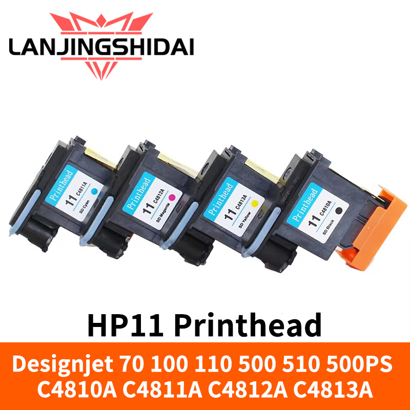 Hp11 หัวพิมพ์สําหรับเปลี่ยนสําหรับ hp11 หัวพิมพ์ Designjet 70 100 110 500 510 500PS C4810A C4811A C4
