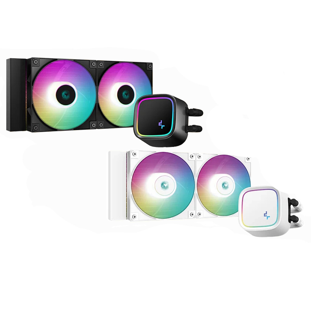 CPU LIQUID COOLER (ระบบระบายความร้อนด้วยน้ำ) DEEPCOOL LE520 ARGB 240MM (BLACK / WHITE)