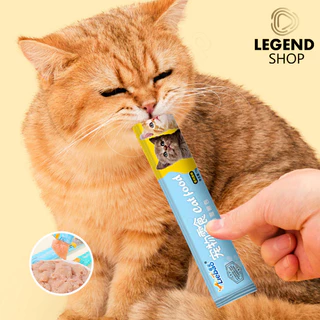 สามรสชาติ ขนมแมวเลีย 50/100 ซอง อาหารแมว cat ขนมโปรดของแมว กินได้ทั้งแมวโตและลูกแมว