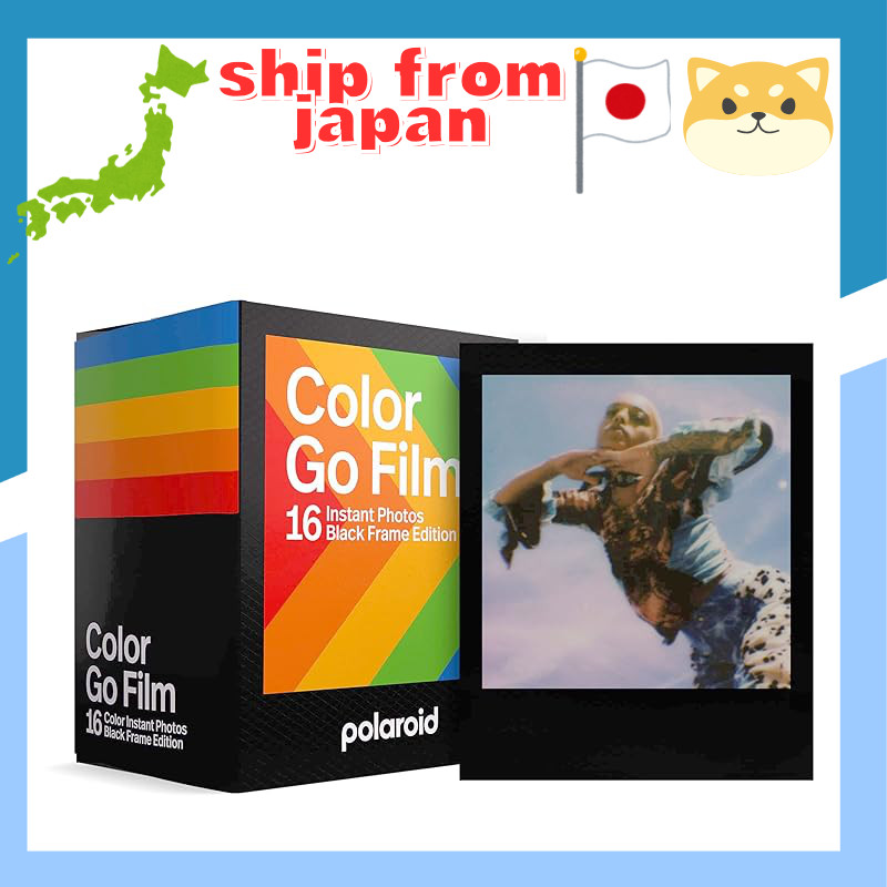 Polaroid Go Instant Film - Color Film Double Pack (16 Sheets) with White Frame  & Black Frame Editio