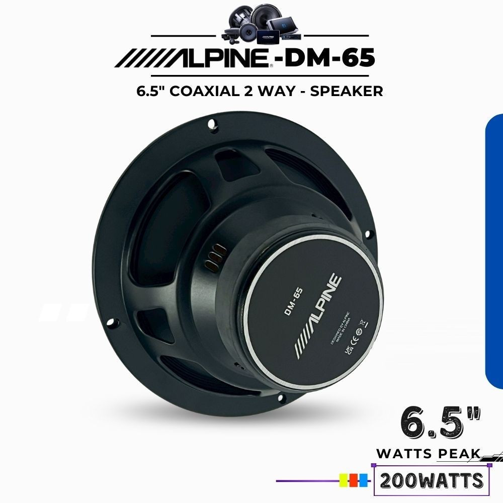 ALPINE DM65 ลำโพงติดรถยนต์ เเกนร่วม 6.5นิ้ว 2ทาง coaxial 200 watts สินค้าของเเท้ มีสต๊อกพร้อมจำหน่าย DAVID AUDIO - รูปที่ 3