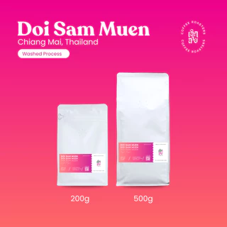 เมล็ดกาแฟดอยสามหมื่น Washed process จังหวัดเชียงใหม่ เมล็ดกาแฟอาราบิก้า Cherdchai Coffee Roasters