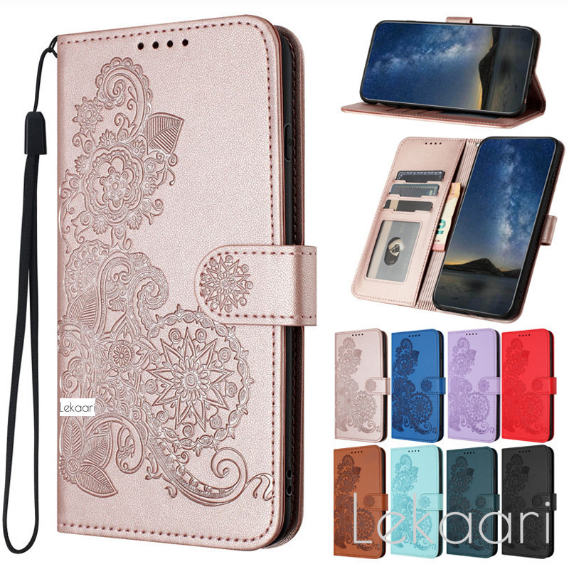 Sun ดอกไม้สําหรับ TCL 50 LE XL 505 503 502 501 XE SE 40 NXTpaper Pro 5G หนังพลิกปลอกช่องใส่การ์ดกระเ