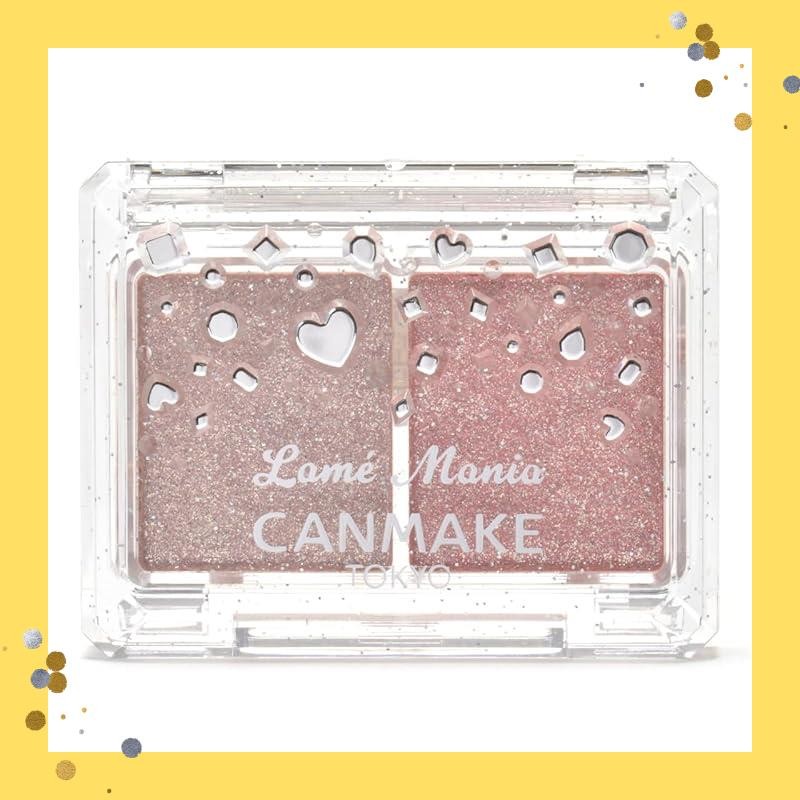 CAMMAKE Lame Mania 02 2.7g eyeshadow lamé shadow sparkle luster pearl 2 color eyeshadow pastel pink