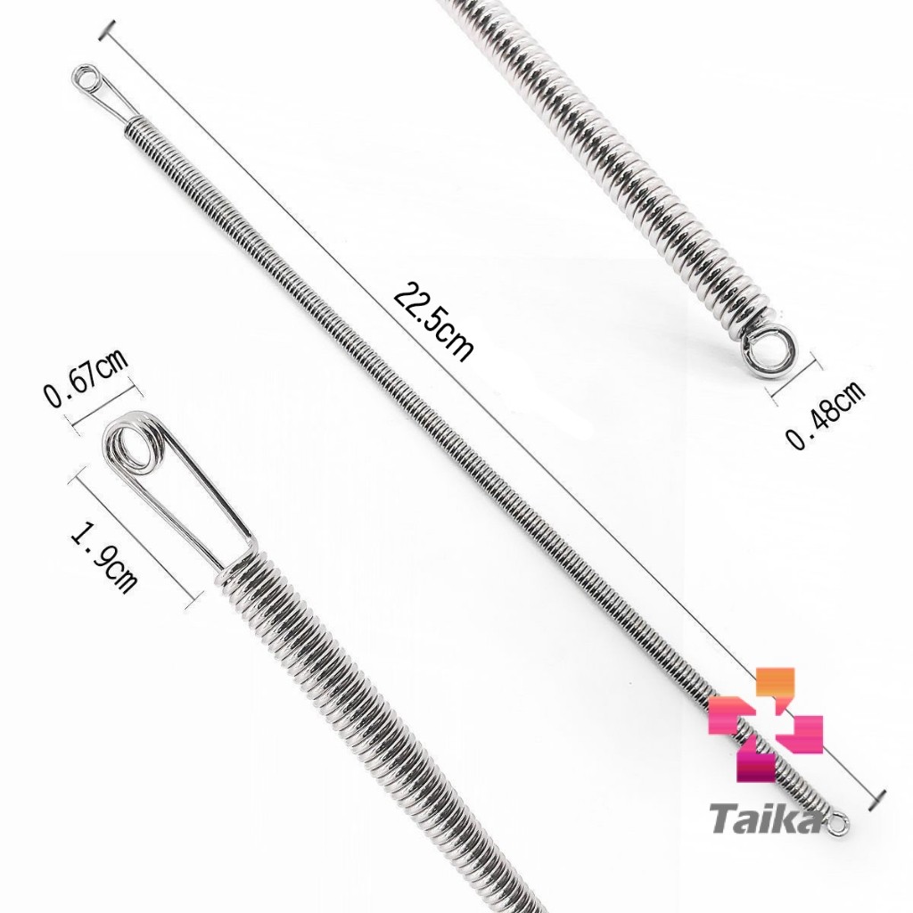 Taika สปริงเข็มร้อยยางยืด เข็มร้อย  คลิปตะขอกลึงเชือก ดึงยางขอบกางเกง Rope Threading Tool - รูปที่ 5
