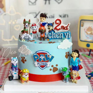💥จัดส่งจากประเทศไทย💥12pcs PAW Patrol อะนิเมะรูป COD Action Figure ตุ๊กตาของเล่นสําหรับของขวัญเด็กคอลเลกชันเครื่องประดับรถบ้านเค้กตกแต่งโทรศัพท์ Gacha