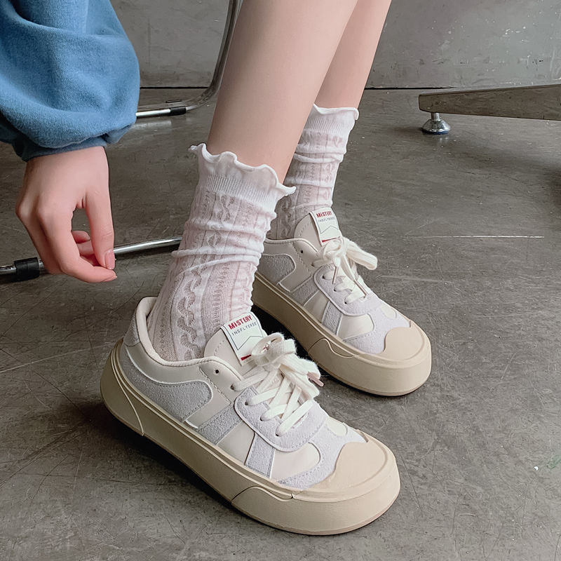 ถุงเท้าโลลิต้า ญี่ปุ่นน่ารัก ถุงเท้านักเรียน JK นุ่มและสะดวกสบาย ระบายอากาศได้