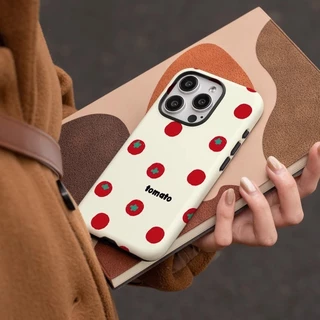 เคสโทรศัพท์มะเขือเทศแบบเต็มหน้าจอเข้ากันได้กับ iPhone 15 Pro Max, Apple 17 16 14 Plus 11/12/13 Pro Max, เคสป้องกันกันกระแทกใหม่