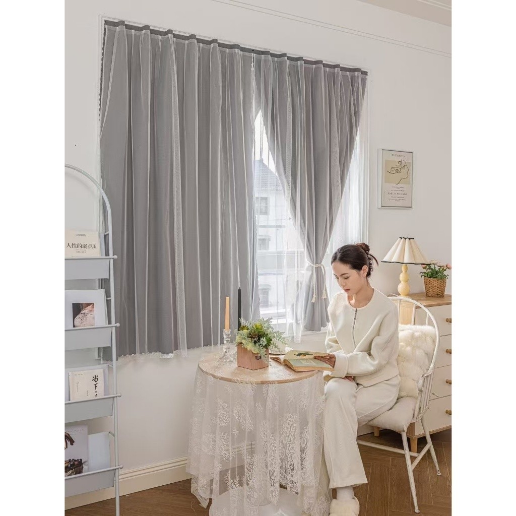 แนะนำ ผ้าม่าน ผ้าม่านตีนตุ๊กแก กันแสงUV100% ผ้าม่านกันแสง สไตล์มินิมอล ม่านประตู ติดตั้งง่าย ผ้าม่านมีกาวในตัว ไม่ต้องเจาะ ราคาพิเศษ มีเก็บเงินปลายทาง