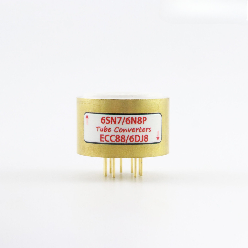 One Gold plated 6SN7 6N8P (TO) ECC88 6DJ8 หลอดสูญญากาศแปลงซ็อกเก็ต
