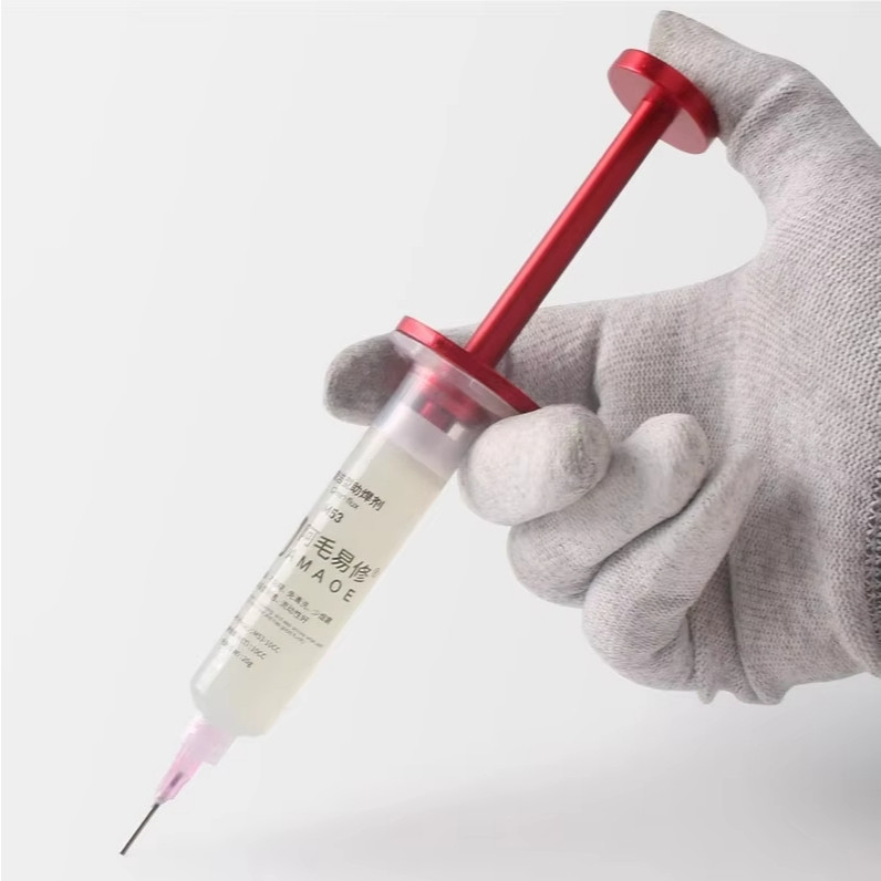 Amaoe ก้านอัดฉีดฟลักซ์หลอด (พร้อมเข็ม) พลาสติกตัวดันฟั๊ก M159,Amaoe