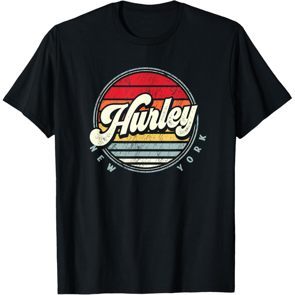 Retro Hurley Home State Cool 70S Style Sunset เสื้อยืด