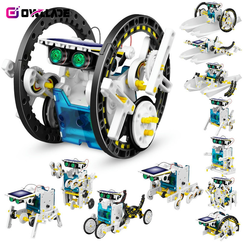 OWLLADE Stem การศึกษาพลังงานแสงอาทิตย์ Space หุ่นยนต์ของเล่นสําหรับเด็กของขวัญวันเกิดสําหรับชายชุดวิ