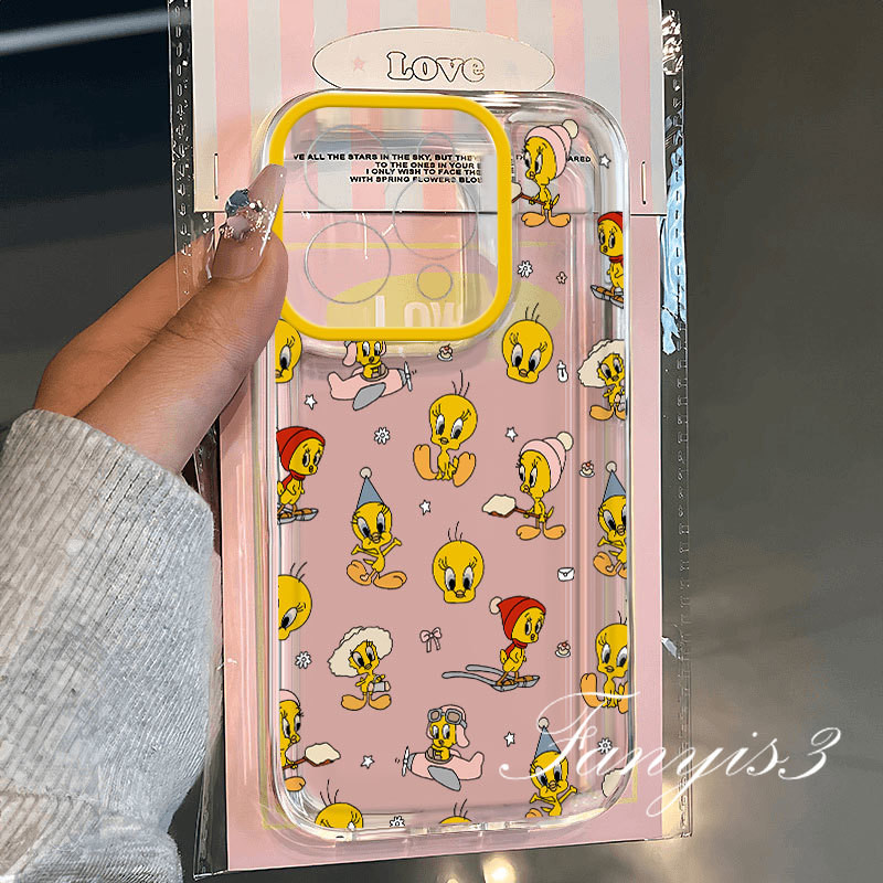 สําหรับiPhone 16 15 14 13 12 11 Pro Max XR 8 7 6 6s Plus SE 2020 X XS Maxน่ารักการ์ตูนDarkเคสโทรศัพท์โปร่งใสกันกระแทกซิลิคอน