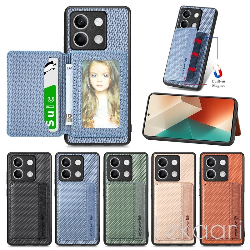 แม่เหล็กกลับสําหรับ OPPO A5 A3 A38 A18 A17 A78 A58 Reno 14 14F 13F 13 12 11F 11 10 Pro Plus 5G ไฟเบอร์กระเป๋าสตางค์ผู้ถือบัตรฝาครอบป้องกัน