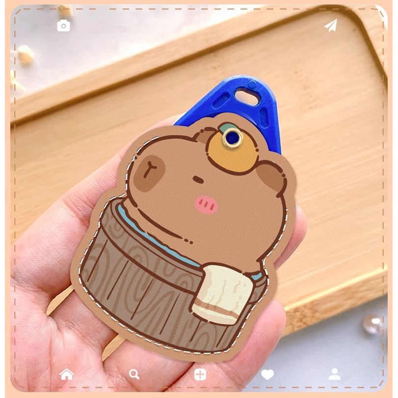 คาปิบาระ การ์ตูนควบคุมการเข้าถึงผู้ถือบัตรพวงกุญแจแบบบูรณาการลิฟท์ป้องกันกรณีเซ็นเซอร์ประตูการ์ดป้องกันกรณี ปู่ - รูปที่ 5