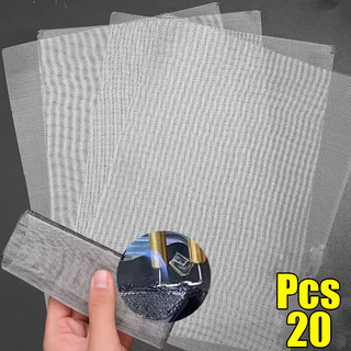 15 / 20 Chiếc Lưới Sửa Chữa Ốp Lưng Ô Tô - Miếng Dán Dây Hàn Bằng Thép Không Gỉ Mềm - Linh Kiện Ô Tô Chịu Nhiệt - Lưới Sửa Chữa Lỗ Thông Hơi