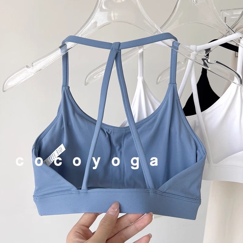 【MAGGIEYOGA]】สปอร์ตบรา ระบายอากาศ กันกระแทก สีนู้ด สําหรับออกกําลังกาย เล่นโยคะ