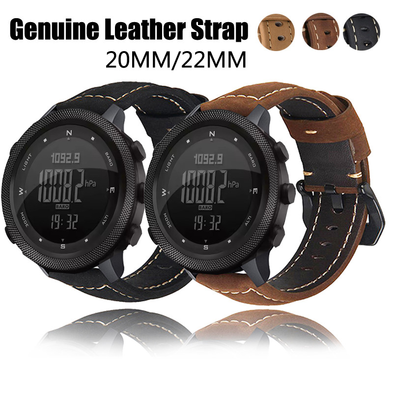 Quick Release สายหนังสําหรับ NORTH EDGE APACHE-46 คุณภาพของแท้ Retro สายหนังแท้สําหรับ APACHE 46 อุป