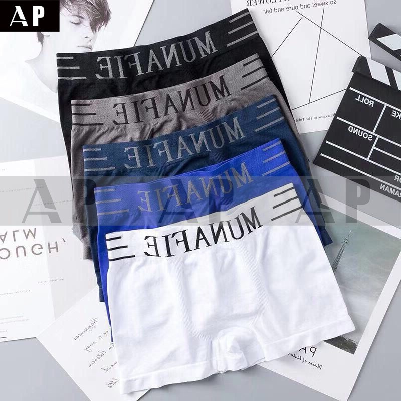 MUHANLU บ๊อกเซอร์ผู้ชาย  จัดทรงคุณผู้ชายเพื่อสร้างความมั่นใจ  ฟรีไซส์ เอว 28-40นิ้ว