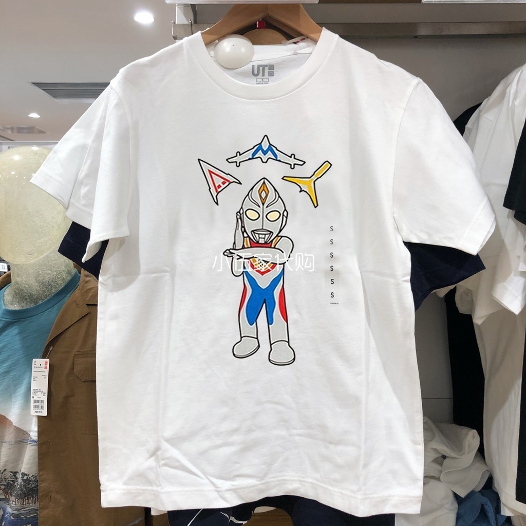 เสื้อยืดแขนสั้นสไตล์สตรีทอุลตร้าแมนสําหรับผู้ชายและผู้หญิงผ้าฝ้าย 100% ไซส์ S-5XL
