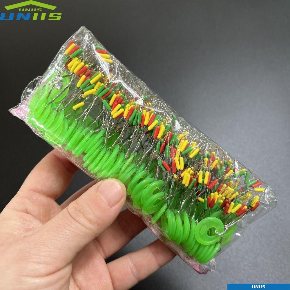 UNIIS 600 ชิ้น 100 กลุ่มถั่วยาง, อุปกรณ์ตกปลาลอยตกปลา Bobber Stopper, Soft Line Tackle อุปกรณ์เสริมที่มีสีสัน Space Beans Lakes Rivers Sea