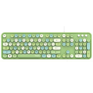 MOFII SWEET K Wired Retro Keyboard - LIPPINK/LIPBLUE/LIPWHITE/LIPPURP/LELIPGREEN/LIPMILKTEA/PINKMILK