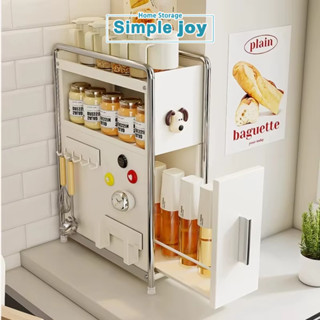 SimpleJoy ชั้นวางเครื่องปรุง ชั้นวางเครื่องเทศ ชั้นวางเครื่อ…