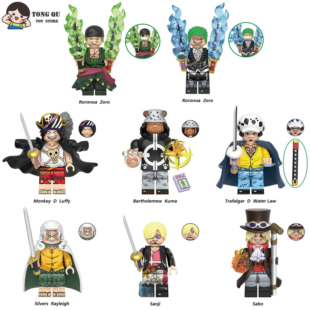 อะนิเมะ Minifigures ONE PIECE ตุ๊กตาของขวัญวันเกิดของเล่น