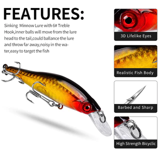 CISEA F9 minnow 11.5g/9.8cm เหยื่อจิ๊ก เหยื่อยาง ปลา เหยื่อ lure mino