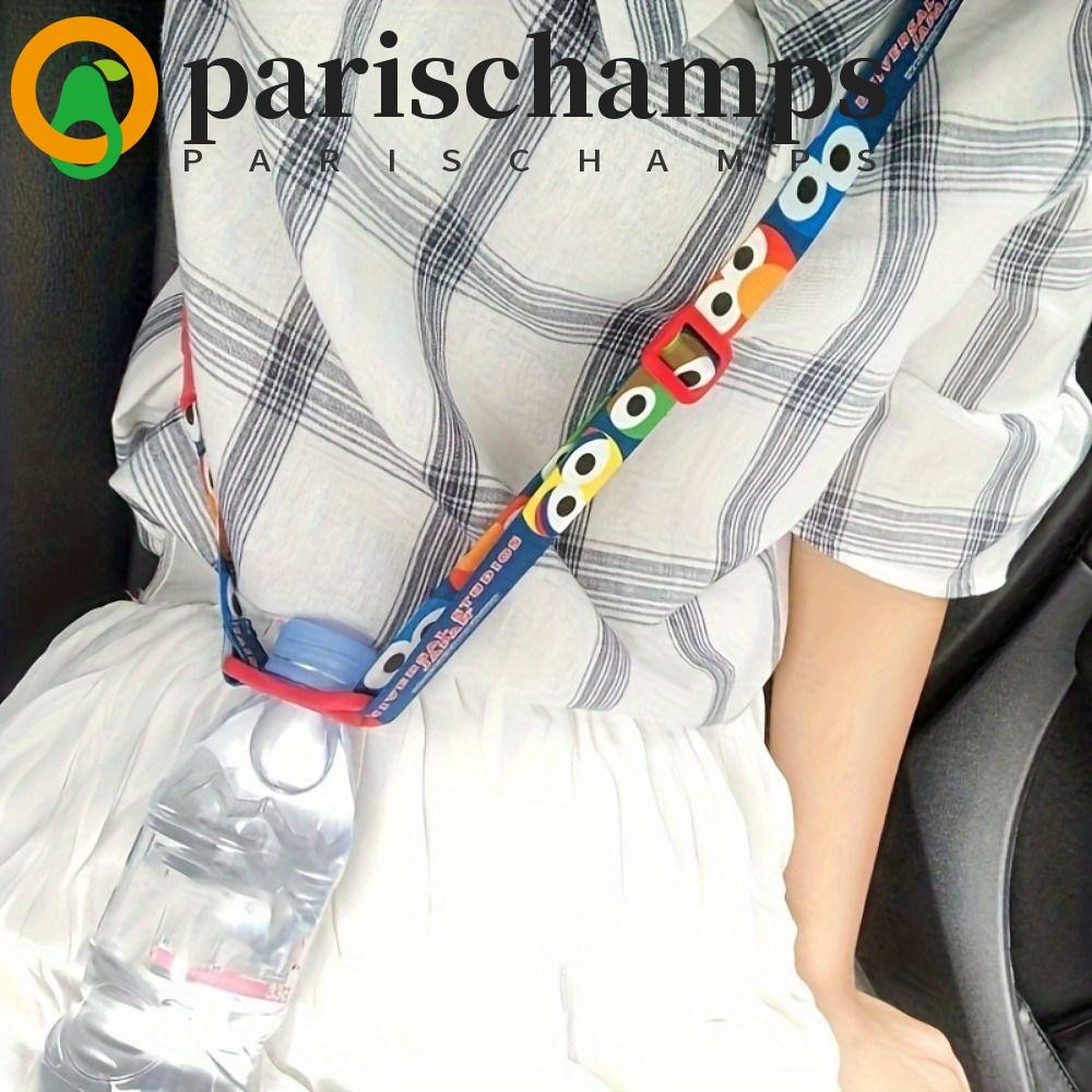 ปารีสchamps สายคล้องขวดน้ํา สายสะพาย ปรับเชือกเส้นเล็กขวดน้ํา, ที่ใส่ขวดน้ําลายการ์ตูนแบบพกพาแขวนเชือกกาต้มน้ําหัวเข็มขัดเชือกเส้นเล็กนัก
