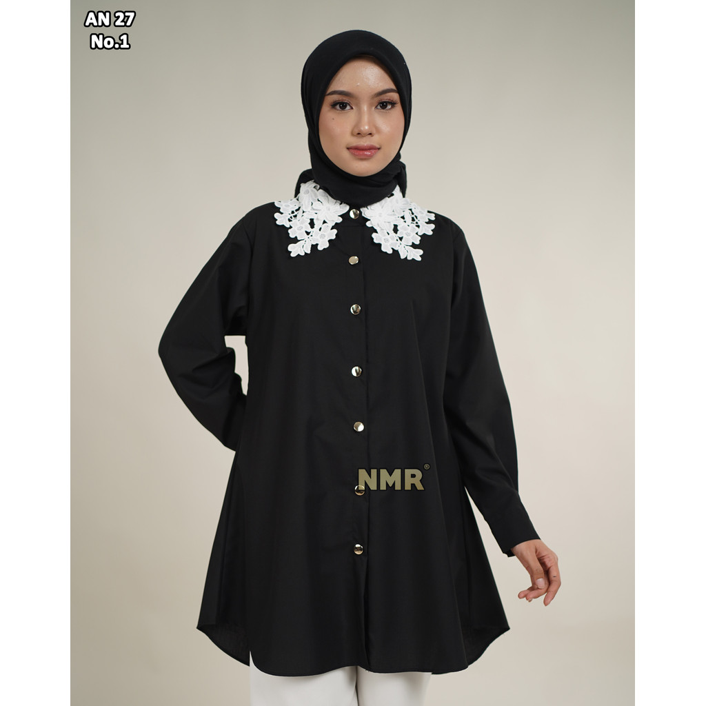 KEMEJA NMR เสื้อ Polly Ferucio (คอปกเสื้อ) AN27