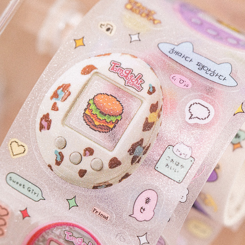 Mr.paper 200เซนติเมตร/ม้วนสัตว์เลี้ยงแฟลชเทปทรายวินเทจเกาหลี INS สไตล์หมีขนมกล้องชายแดนแบบเทปมือเต็นท์จับแพะชนแกะวัสดุ DIY โทรศัพท์มือถือบัตรอวยพรถ้วยตกแต่ง